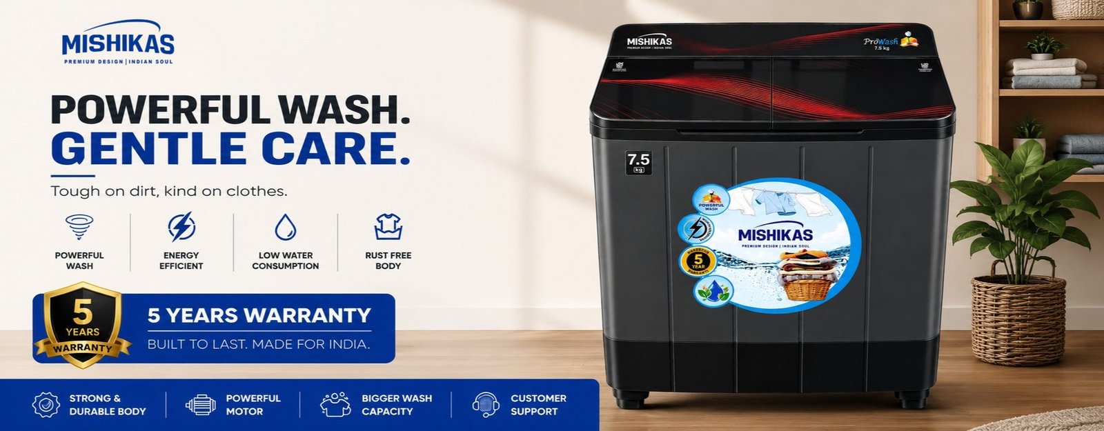 Powerful Wash. Gentle Care. — Washing Machines